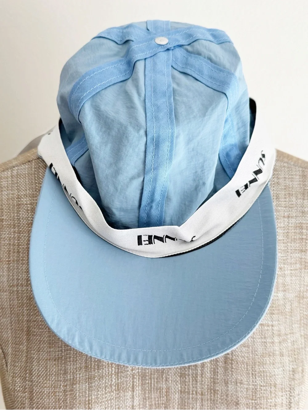 Sunnei Elastic Baseball Cap, Light Blue